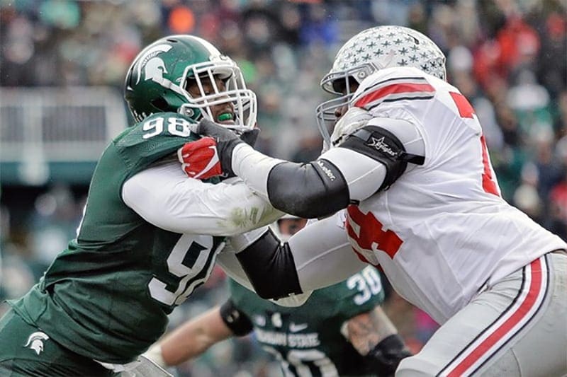 Buckeyes vs. Spartans NCAA football spread odds  free betting tips