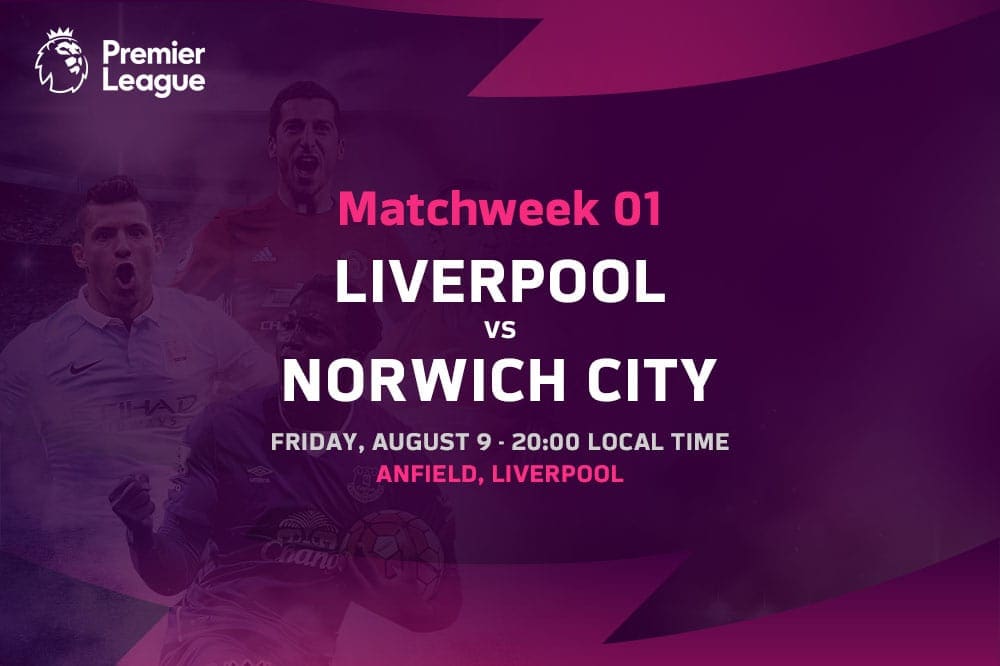 Liverpool vs Norwich City EPL 2019/20 Liverpool vs Norwich City EPL Matchweek 1